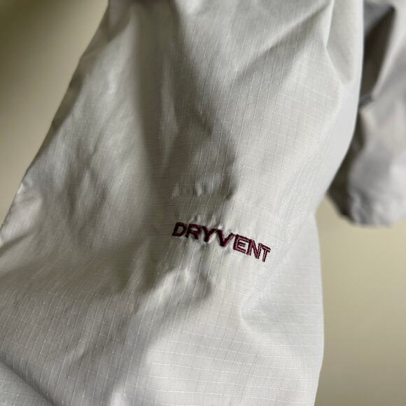 North Face Jacket Dryvent Embroidered Hidden Hood Zipper Pockets M - Picture 11 of 12